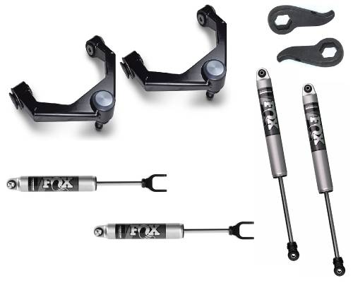 CST Suspension - CSK-G28-1F | CST Suspension 1 to 3 Inch Stage 1 Fox Suspension System (2020-2024 Silverado, Sierra 2500 HD, 3500 HD 2WD/4WD)