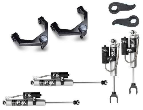 CST Suspension - CSK-G28-2F | CST Suspension 1 to 3 Inch Stage 2 Fox Suspension System (2020-2024 Silverado, Sierra 2500 HD, 3500 HD 2WD/4WD)