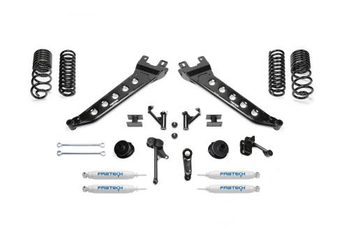 Fabtech Motorsports - FTSK3140 | Fabtech 5 Inch Radius Arm Kit With Performance Shocks (2014-2018 Ram 2500 Pickup 4WD)