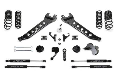 Fabtech Motorsports - FTSK3180M | Fabtech 5 Inch Radius Arm Kit With Stealth Shocks (2019-2022 Ram 2500 Pickup 4WD)