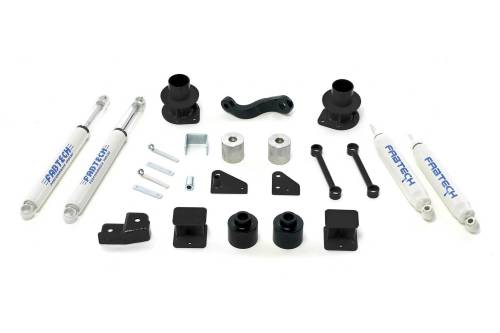 Fabtech Motorsports - FTSK4037 | Fabtech 3 Inch Basic System With Performance Shocks (2007-2018 Wrangler JK 4WD)