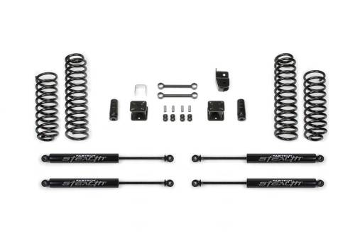 Fabtech Motorsports - FTSK4047M | Fabtech 3 Inch Sport System With Stealth Shocks (2007-2018 Wrangler JK 4WD 2 Door)