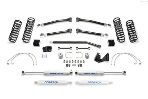 Fabtech Motorsports - FTSK4051 | Fabtech 3 Inch Trail II With Performance Shocks (2007-2018 Wrangler JK 4WD 2 Door)