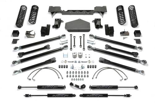 Fabtech Motorsports - FTSK4072M | Fabtech 5 Inch Crawler LT With Stealth Shocks (2007-2018 Wrangler JK 4WD 2 Door)