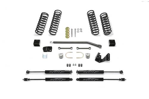 Fabtech Motorsports - FTSK4085M | Fabtech 3 Inch Sport II With Stealth Shocks (2007-2018 Wrangler JK 4WD 2 Door)