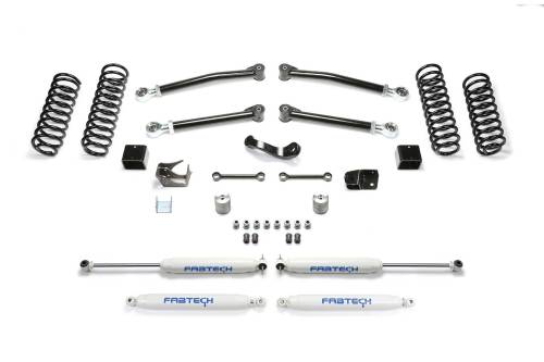 Fabtech Motorsports - FTSK4089 | Fabtech 3 Inch Trail With Performance Shocks (2007-2018 Wrangler JK 4WD 2 Door)