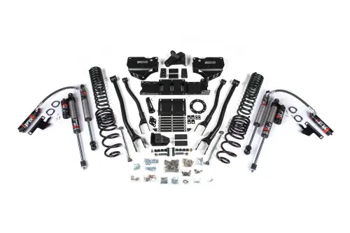 BDS Suspension - BDS1674FPE | BDS Suspension 4 Inch Lift Kit With 4 Link For Dodge Ram 2500 4WD (2019-2024) | Diesel | Fox 2.5 Performance Elite Shocks