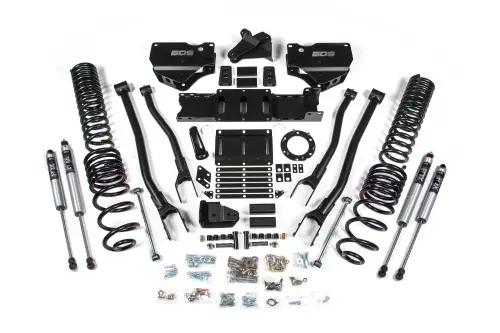 BDS Suspension - BDS1674FS | BDS Suspension 4 Inch Lift Kit With 4 Link For Dodge Ram 2500 4WD (2019-2024) | Diesel | Fox 2.0 Performance Series Shocks