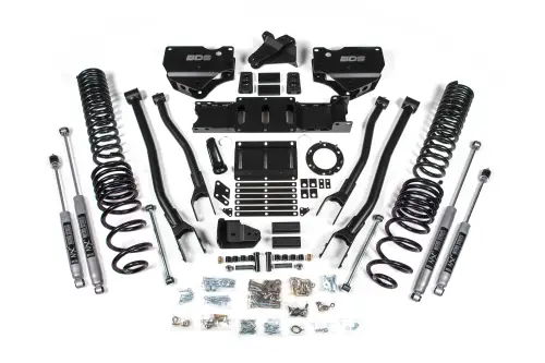 BDS Suspension - BDS1674H | BDS Suspension 4 Inch Lift Kit With 4 Link For Dodge Ram 2500 4WD (2019-2024) | Diesel | NX2 Nitro Series Shocks