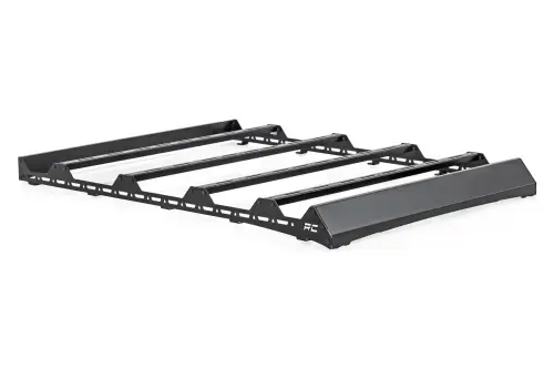 Rough Country - 93172 | Rough Country Roof Rack With Light Bar For Polaris Xpedition ADV 5 (2024-2024) | Black Series Light Bar