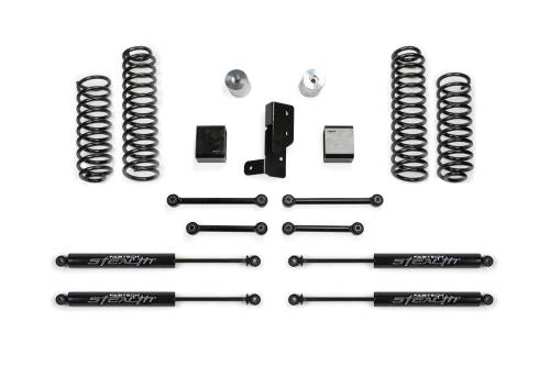 Fabtech Motorsports - FTSK4107M | Fabtech 3 Inch Sport System With Stealth Shocks (2018-2023 Wrangler JL 4WD 4 Door)