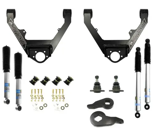 Kryptonite - KR99STAGE3 | Kryptonite Stage 3 Leveling Kit w/ Bilstein Shocks (1999-2006 Silverado, Sierra 1500 PU/SUV)