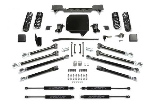 Fabtech Motorsports - FTSK4177M | Fabtech 5 Inch Crawler With Stealth Shocks (2020-2023 Gladiator JT 4WD Gas)