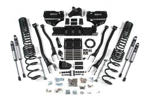 BDS Suspension - BDS1689FS | BDS Suspension 5.5 Inch Lift Kit With 4-Link For Dodge Ram 2500 Truck 4WD (2019-2024) | Gas | Fox 2.0 Performance Series Shocks