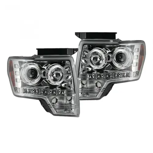 Recon Truck Accessories - 264190CL | Recon Projector Headlights in Clear/Chrome (2009-2014 F150, Raptor)