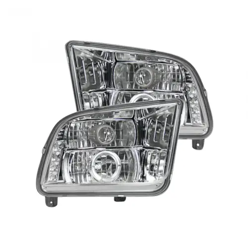 Recon Truck Accessories - 264197CL | Recon Projector Headlights in Clear/Chrome (2005-2009 Mustang)