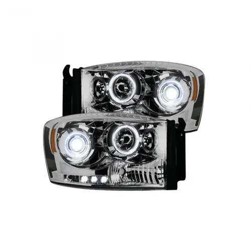 Recon Truck Accessories - 264199CLCC | Recon Projector Headlights CCFL Halos & DRL in Clear/Chrome (2006-2008 Ram1500, 2006-2009 Ram 2500, 3500)