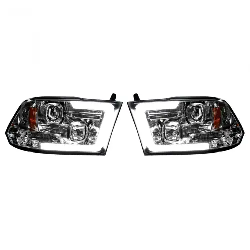 Recon Truck Accessories - 264270CLC | Recon Projector Headlights OLED Halos & DRL in Clear/Chrome (2009-2023 Ram 1500, 2010-2018 Ram 2500, 3500)