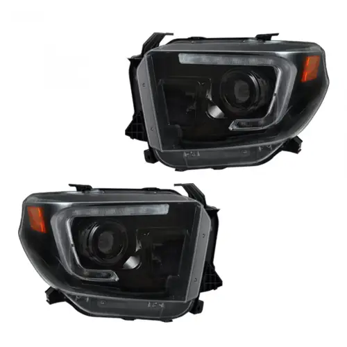 Recon Truck Accessories - 264294BKC | Recon Projector Headlights OLED DRL Smoked/Black (2014-2021 Tundra)