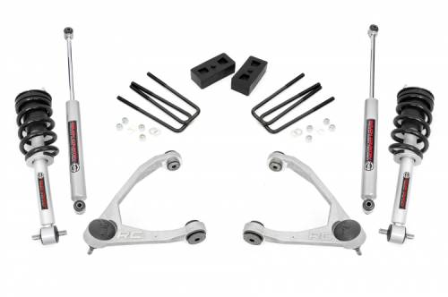 Rough Country - 246.23 | 3.5 Inch GM Suspension Lift Kit w/ Lifted Struts, Premium N3 Shocks