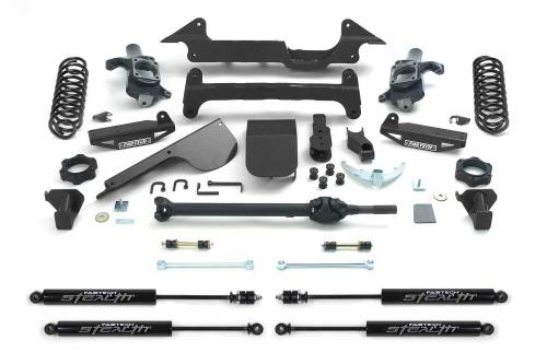 Fabtech Motorsports - FTSK5000M | Fabtech 6 Inch Performance System With Stealth Shocks (2003-2008 H2 4WD with Rear Coil Springs)