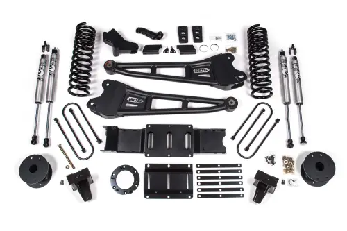 BDS Suspension - BDS1724FS | BDS Suspension 6 Inch Lift Kit With Radius Arm For Ram 3500 4WD (2019-2024) With Rear Air Ride | Diesel | Fox 2.0 Performance Series Shocks, 6 Bolt Indexing Ring