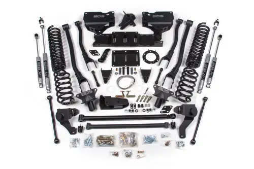 BDS Suspension - BDS1727H | BDS Suspension 8 Inch Lift Kit With 4 Link For Ram 2500 4WD (2019-2024) | Diesel | NX2 Nitro Series Shocks