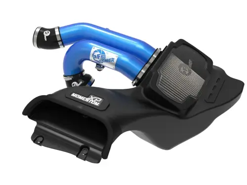 aFe Power - 50-30072DL | AFE Power Momentum XP Cold Air Intake System w/ Pro DRY S Filter Blue 2021-2024 F150 Pickup, Raptor V6-3.5L (tt)