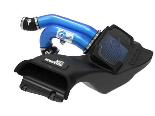 aFe Power - 50-30072RL | AFE Power Momentum XP Cold Air Intake System w/ Pro 5R Filter Blue 2021-2024 Raptor V6-3.5L (tt)