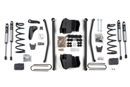 BDS Suspension - BDS1741FS | BDS Suspension 8 Inch Lift Kit Long Arm For Ram 2500/3500 4WD (2003-2007) | Diesel | Manual Transmission, Rear Lift Block Kit With 4 Inch Axle, Fox 2.0 Performance Series Shocks