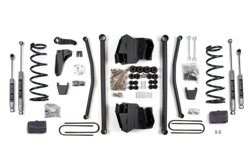 BDS Suspension - BDS1741H | BDS Suspension 8 Inch Lift Kit Long Arm For Ram 2500/3500 4WD (2003-2007) | Diesel | Manual Transmission, Rear Lift Block Kit With 4 Inch Axle, NX2 Nitro Series Shocks