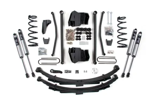 BDS Suspension - BDS1743FS | BDS Suspension 8 Inch Lift Kit Long Arm For Ram 2500/3500 4WD (2003-2007) | Diesel | Manual Transmission, Rear Lift Leaf Springs With 4 Inch Axle, Fox 2.0 Performance Series Shocks