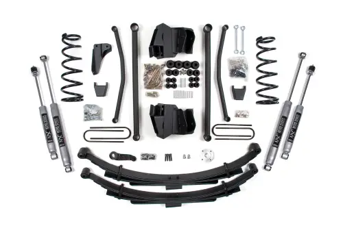 BDS Suspension - BDS1743H | BDS Suspension 8 Inch Lift Kit Long Arm For Ram 2500/3500 4WD (2003-2007) | Diesel | Manual Transmission, Rear Lift Leaf Springs With 4 Inch Axle, NX2 Nitro Series Shocks