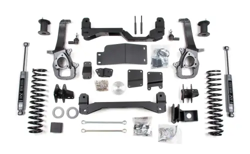 BDS Suspension - BDS1751H | BDS Suspension 6 Inch Lift Kit For Ram 1500 4WD (2009-2011) | Rear Lift 3 Inch Coil Spacers, Rear Shocks NX2 Nitro Series