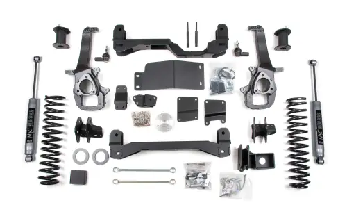 BDS Suspension - BDS1752H | BDS Suspension 4 Inch Lift Kit For Ram 1500 4WD (2012-2012) | Rear Lift 3 Inch Coil Spacers, Rear Shocks NX2 Nitro Series