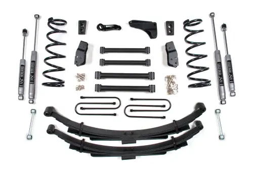 BDS Suspension - BDS1767H | BDS Suspension 4 Inch Lift Kit For Ram 2500 Power Wagon 4WD (2008-2008) | Rear Lift Leaf Springs, Rear Axle 3.5 Inch, NX2 Nitro Series Shocks