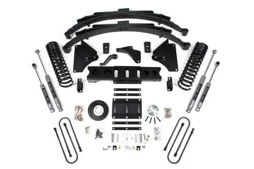 BDS Suspension - BDS1789H | BDS Suspension 6 Inch Lift Kit For Ram 3500 4WD Diesel (2013-2018) | Rear Lift Leaf Springs, 8 Bolt Indexing Ring, NX2 Nitro Series Shocks