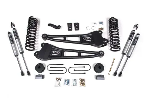 BDS Suspension - BDS1792FS | BDS Suspension 4 Inch Lift Kit With Radius Arm For Ram 3500 4WD Diesel With Rear Air Ride (2013-2018) | Fox 2.0 Performance Series Shocks