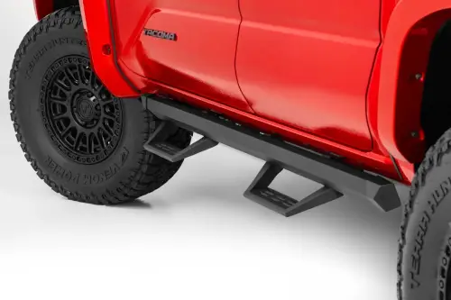 Rough Country - 73003 | Rough Country SRL2 Adjustable Aluminum Step (2024 Tacoma 2WD/4WD | Double Cab)