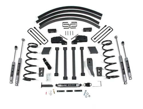 BDS Suspension - BDS217H | BDS Suspension 5 Inch Lift Kit For Ram 2500 / 3500 4WD (2000-2002) | Rear Lift Block Kit Without Factory Overload, NX2 Nitro Series Shocks