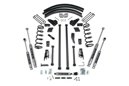 BDS Suspension - BDS219H | BDS Suspension 5 Inch Lift Kit Long Arm Conversion For Ram 2500 / 3500 4WD (2000-2002) | Rear Lift Block Kit Without Factory Overload, NX2 Nitro Series Shocks