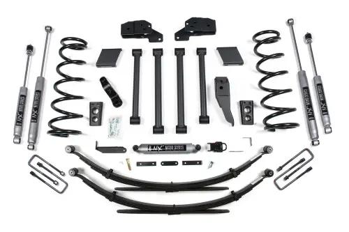 BDS Suspension - BDS221H | BDS Suspension 5 Inch Lift Kit For Ram 2500 / 3500 4WD (2000-2002) | Rear Lift Leaf Springs, NX2 Nitro Series Shocks