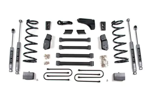 BDS Suspension - BDS226H | BDS Suspension 6 Inch Lift Kit For Dodge Ram 1500 Mega Cab 4WD (2006-2007) | Rear Lift 4 Inch Block Kit, Rear Axle 3.5 Inch, NX2 Nitro Series Shocks