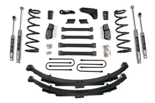 BDS Suspension - BDS228H | BDS Suspension 6 Inch Lift Kit For Dodge Ram 1500 Mega Cab 4WD (2006-2007) | Rear Lift Leaf Springs, Rear Axle 3.5 Inch, NX2 Nitro Series Shocks