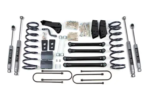 BDS Suspension - BDS615H | BDS Suspension 4 Inch Lift Kit For Dodge Ram 2500 Power Wagon 4WD (2009-2013) | Gas | Rear Lift Block Kit, NX2 Nitro Series Shocks