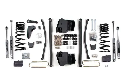 BDS Suspension - BDS630H | BDS Suspension 8 Inch Lift Kit Long Arm For Dodge Ram 2500 4WD (2009-2013) | Diesel | Rear Lift Block Kit, Rear Axle 3.5 Inch, NX2 Nitro Series Shocks