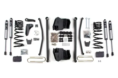 BDS Suspension - BDS632FS | BDS Suspension 8 Inch Lift Kit Long Arm For Dodge Ram 2500 4WD (2009-2013) | Diesel | Rear Lift Block Kit, Rear Axle 4 Inch, Fox 2.0 Performance Series Shocks