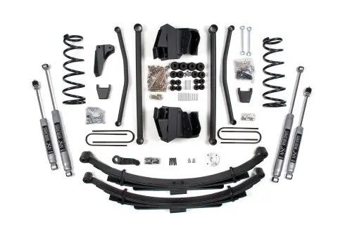 BDS Suspension - BDS674H | BDS Suspension 6 Inch Lift Kit Long Arm For Dodge Ram 2500 4WD (2009-2013) | Diesel | Rear Lift Leaf Springs, Rear Axle 4 Inch, NX2 Nitro Series Shocks