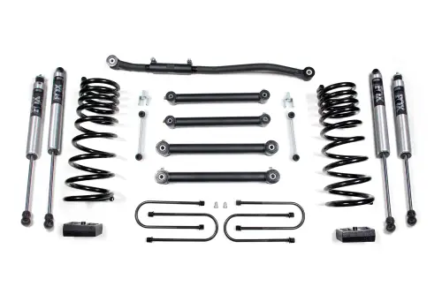 BDS Suspension - BDS690FS | BDS Suspension 3 Inch Lift Kit For Ram 2500 (2003-2013) / 3500 (2003-2012) 4WD | Diesel | Rear Axle 4 Inch, Fox 2.0 Performance Series Shocks