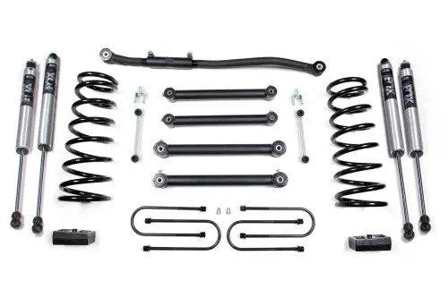 BDS Suspension - BDS692FS | BDS Suspension 3 Inch Lift Kit For Ram 2500 (2003-2013) / 3500 (2003-2012) 4WD | Gas | Rear Axle 4 Inch, Fox 2.0 Performance Series Shocks